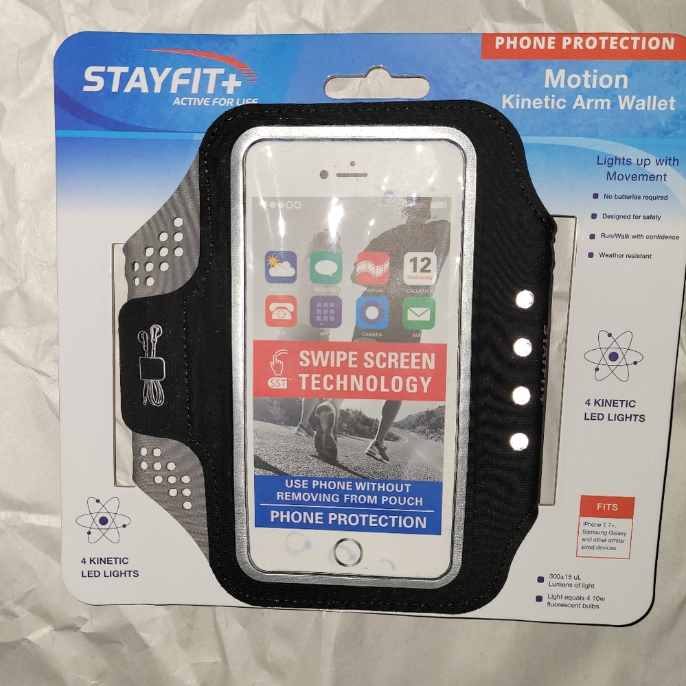 STAYFIT Phone Protection Motion Kinetic Arm Wallet New